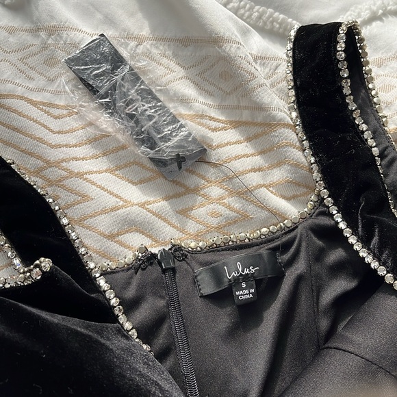 NWT Lulus Formal Velvet Jeweled Midi Dress - Picture 7 of 10